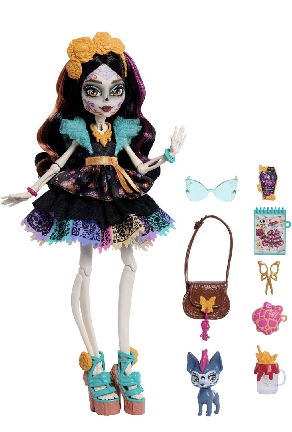 Кукла Монстер Хай (monster high) Скелита Калаверас.Базовая,3: фото 3