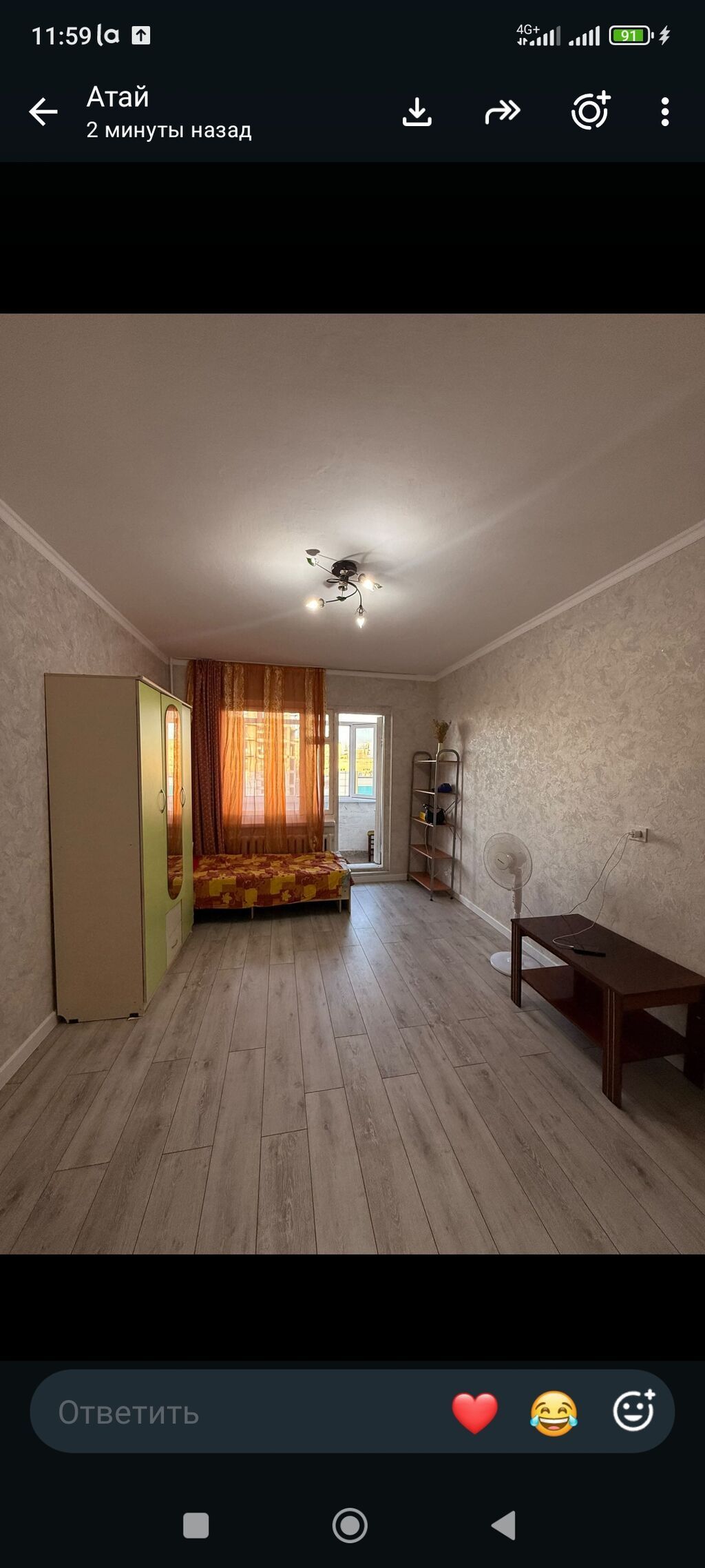 2 комнаты, 52 м², 7 мкр 105 серия, 7 этаж, Косметический ремонт: фото 2