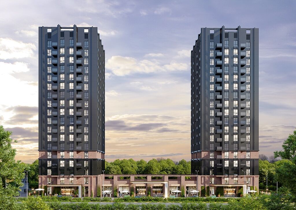 3 комнаты, 106 м², Южная Магистраль Элитка, 17 этаж, ПСО (под самоотделку): фото 1