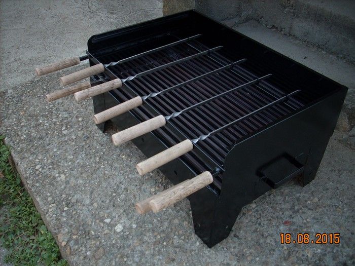 Sve za roštilj: Skara 60 x 40! Tri Nivoa ( Sa Mini Raznjicima, Deblji lim ) Okvir