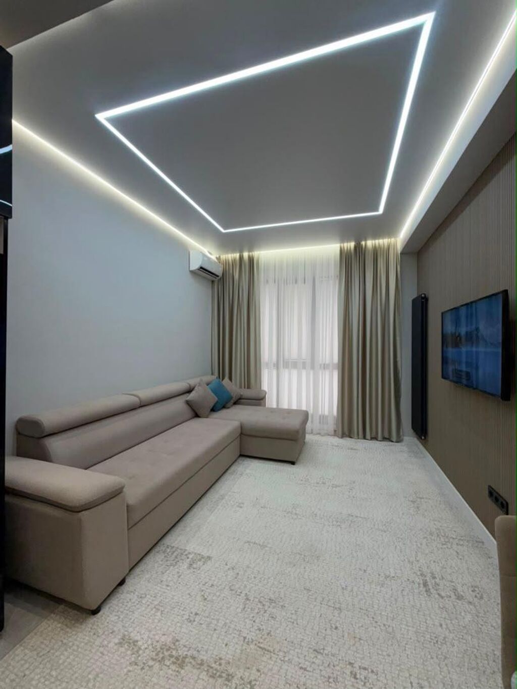 2 комнаты, 50 м², Асанбай мкр Элитка, 9 этаж, Евроремонт: фото 5