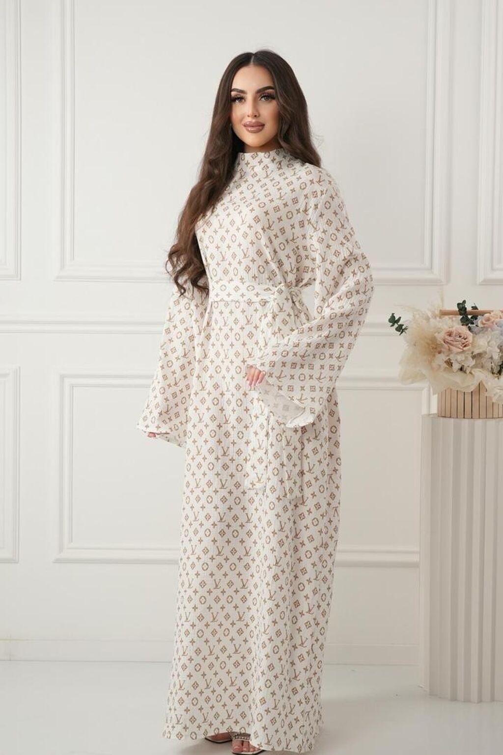 Повседневное платье, Made in KG, Лето, Длинная модель, 6XL: фото 1