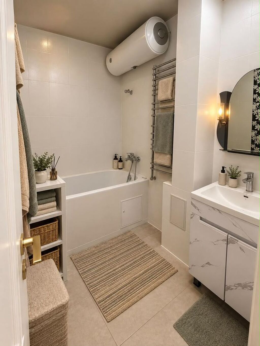 3 комнаты, 82 м², Асанбай мкр 106 серия, 2 этаж, Дизайнерский ремонт: фото 6