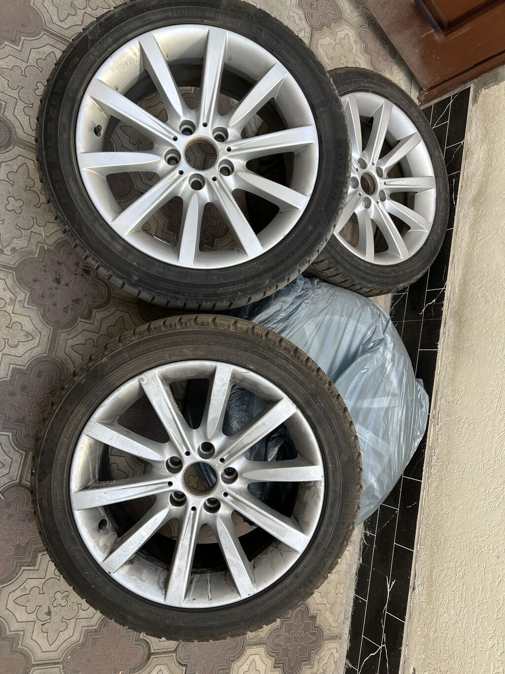 Железные Диски R 18 BMW, Комплект, отверстий - 5, Б/у: фото 4
