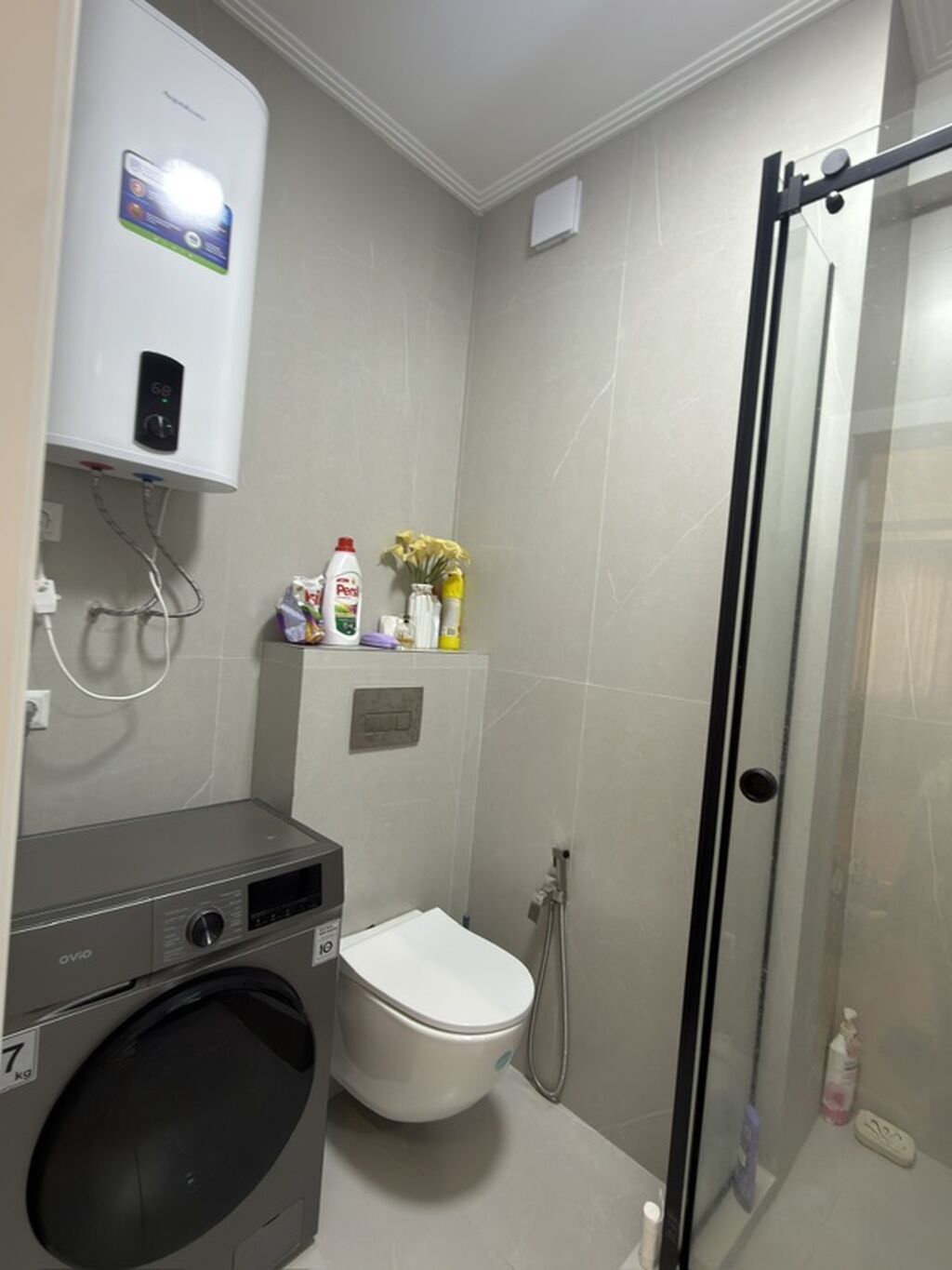 2 комнаты, 67 м², Аламедин-1 мкр Элитка, 9 этаж, Дизайнерский ремонт: фото 8