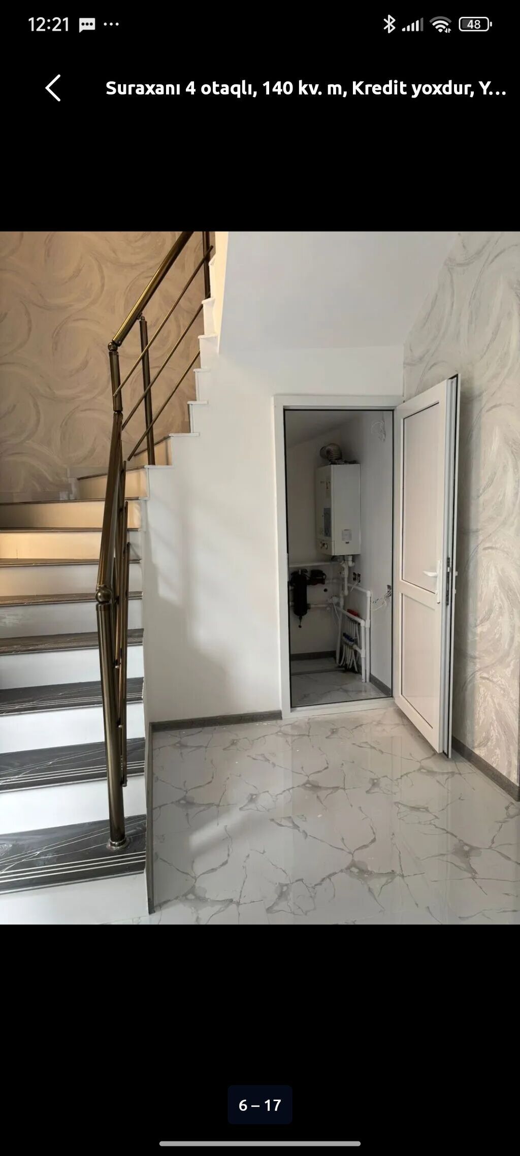 Qaraçuxur qəs. 4 otaqlı, 140 kv. m, Kredit yoxdur, Yeni təmirli