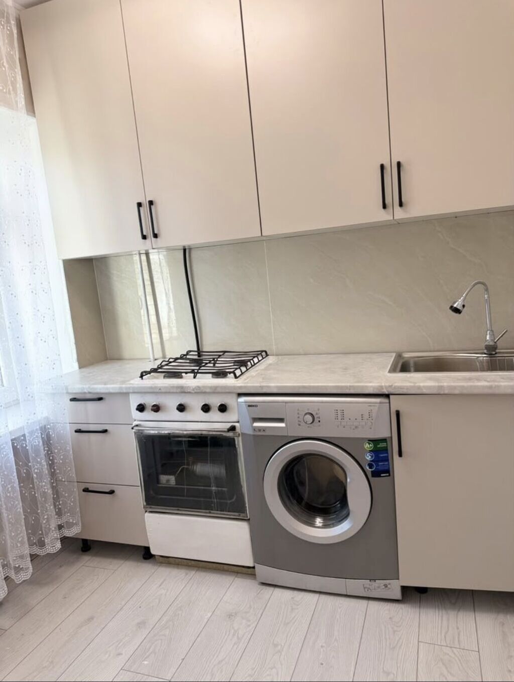2 комнаты, 43 м², Кок-Жар мкр 104 серия, 1 этаж, Евроремонт: фото 8