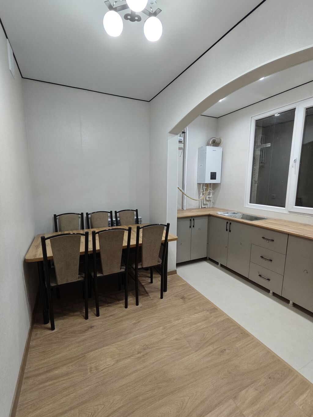 2 комнаты, 45 м², Тунгуч мкр 106 серия улучшенная, 9 этаж, Дизайнерский ремонт: фото 3