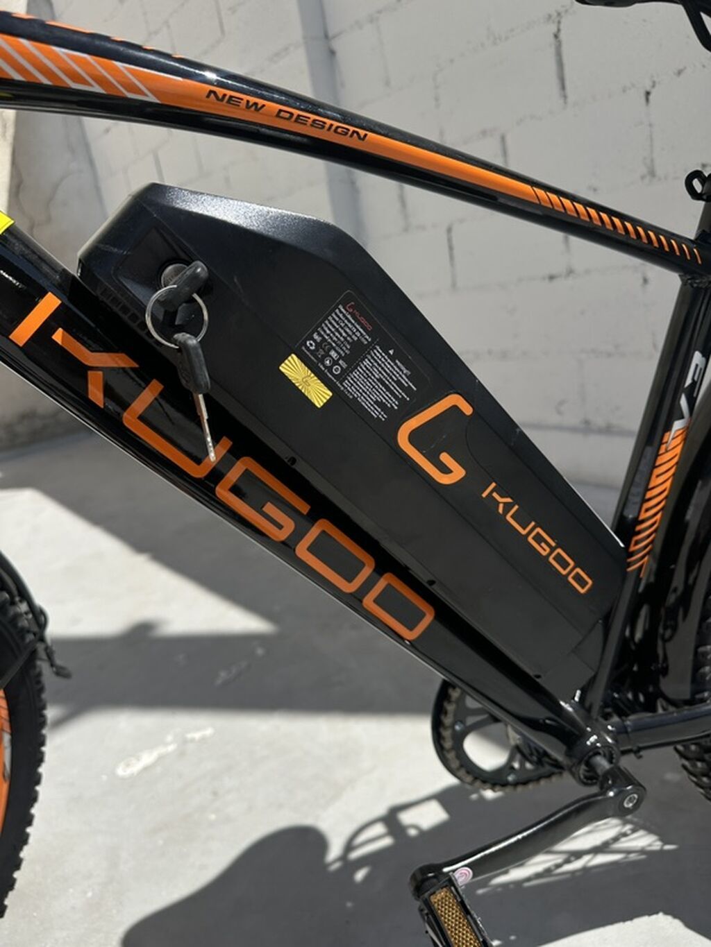 Электровелосипед KUGOO (чёрно-оранжевый) - Полновесный e-bike с: фото 3