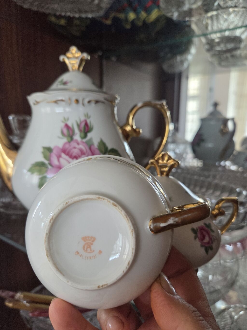 Çay dəsti, rəng - Ağ, Farfor, SSRİ