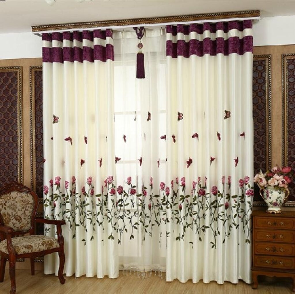 Красивые шторы в гостиную из легкой ткани