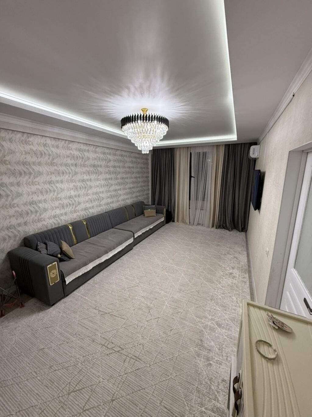 2 комнаты, 65 м², Тунгуч мкр 7 этаж, Евроремонт: фото 5