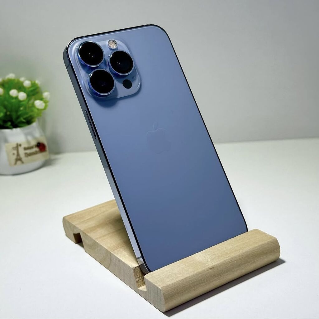 IPhone 13 Pro, Б/у, 512 ГБ, Pacific Blue, Чехол, 93 %: фото 4