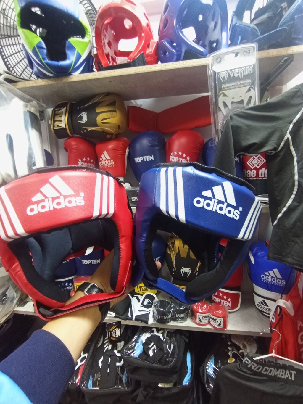 Шлем боксерский Adidas, боксерский шлем Мощный шлем для боксерев — фото 5