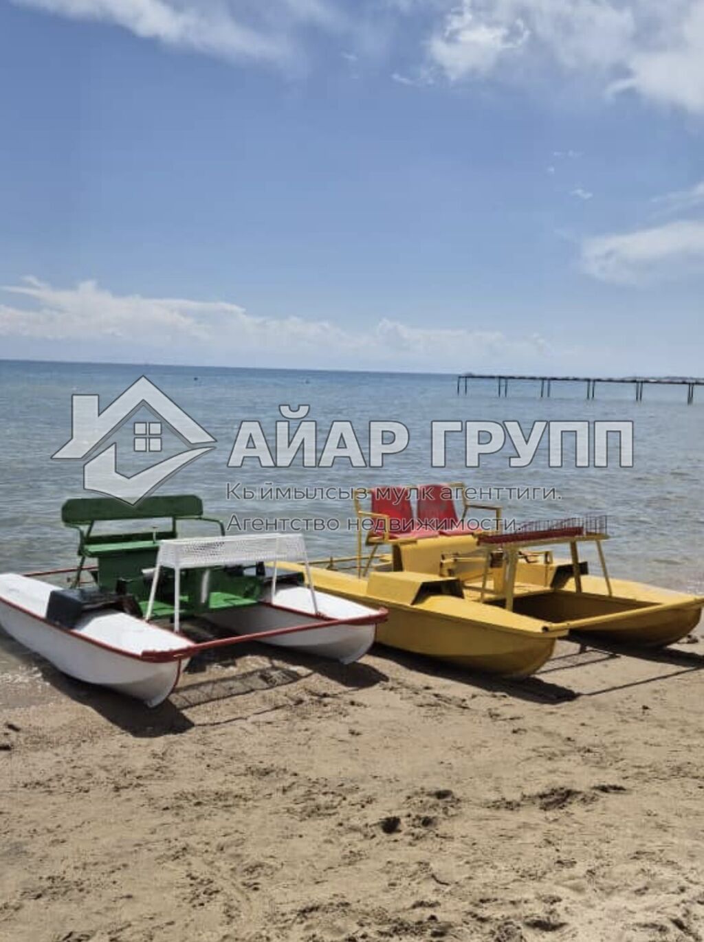 Двухэтажные апартаменты на первой линии Иссык-Куля Чолпон-Ата: фото 3