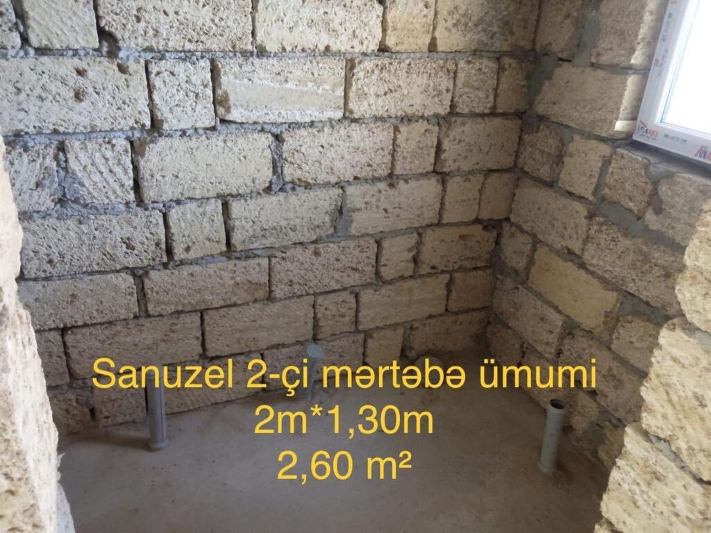 4 otaqlı, 185 kv. m, Kredit yoxdur, Təmirsiz
