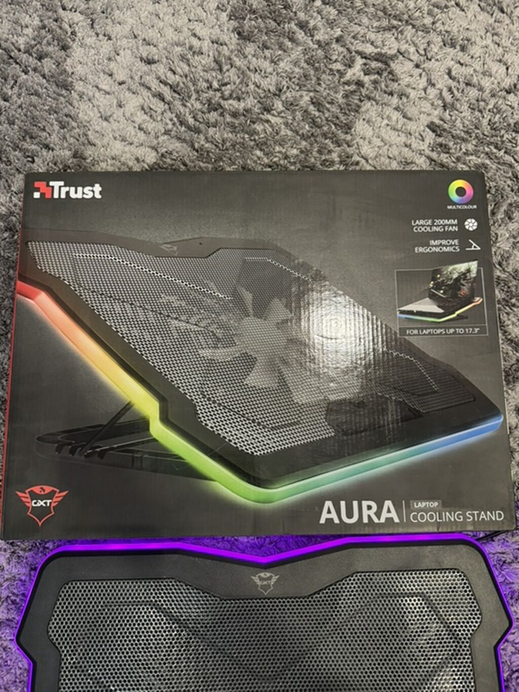 Охлаждающая подставка для ноутбука Trust GXT 1126 AURA -: фото 2