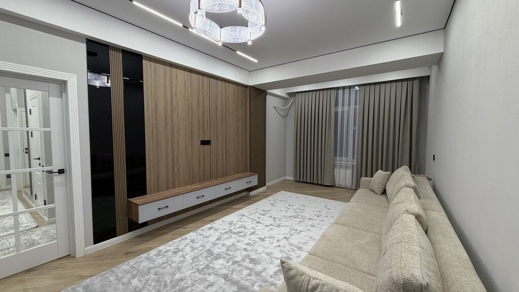 2 комнаты, 66 м², Новая мечеть Элитка, 3 этаж, Дизайнерский ремонт: фото 3