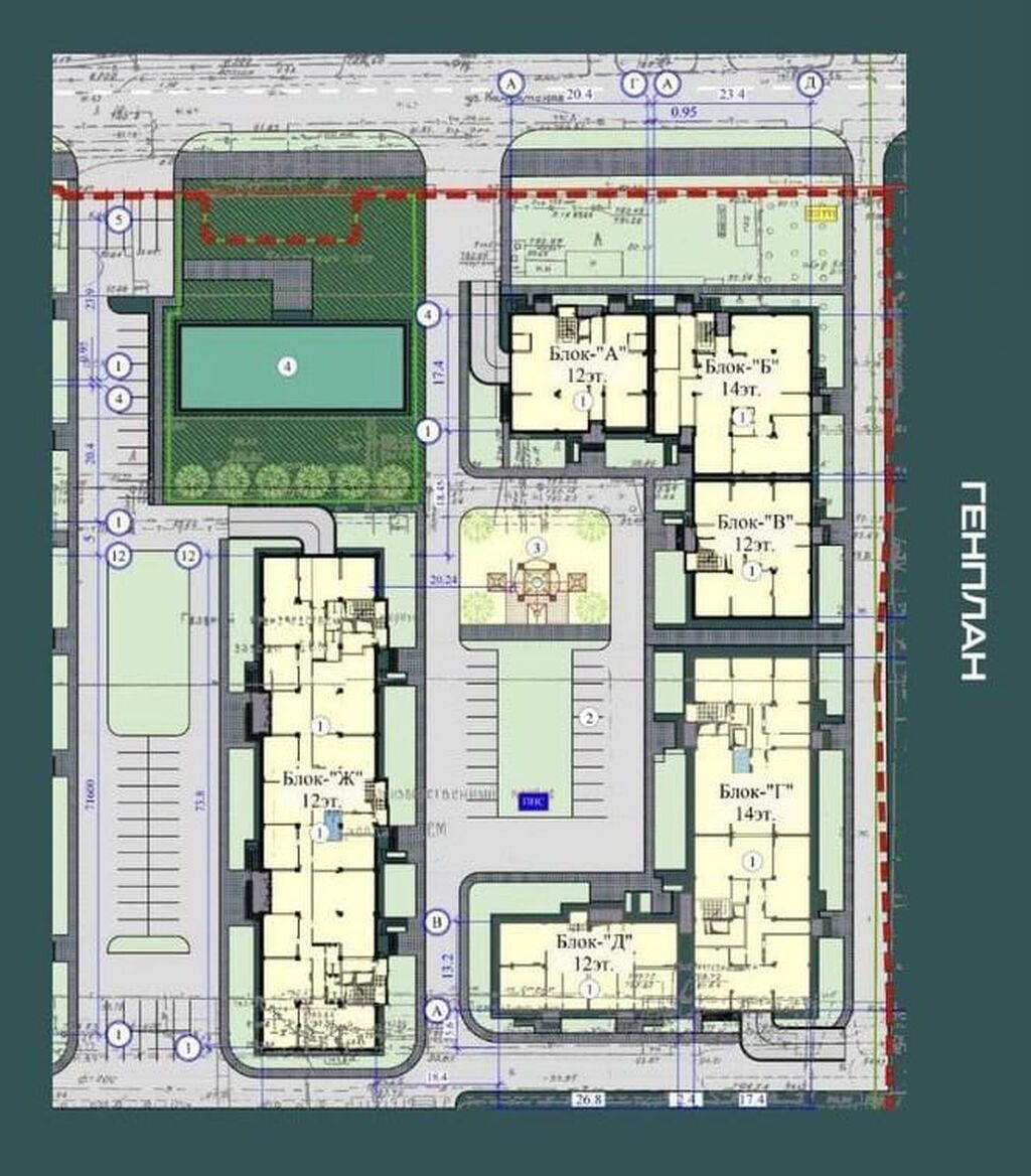 2 комнаты, 65 м², Элитка, 6 этаж, ПСО (под самоотделку): фото 3