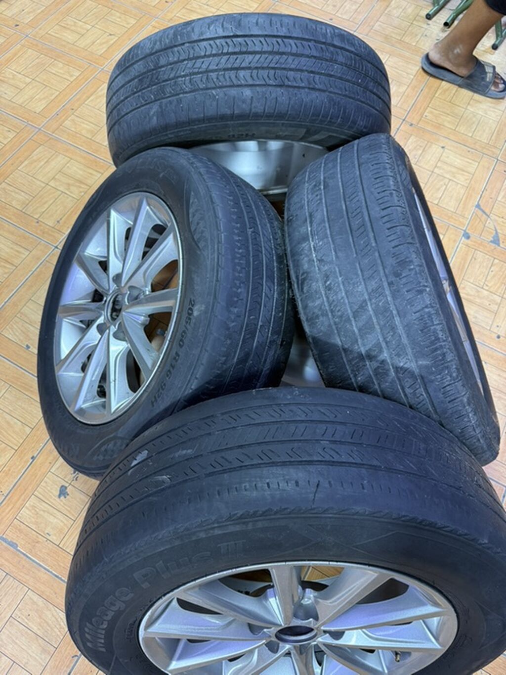 Колеса в сборе 205 / 65 / R 16, Лето, Б/у, Комплект, Легковые, Литые, отверстий - 5: фото 4