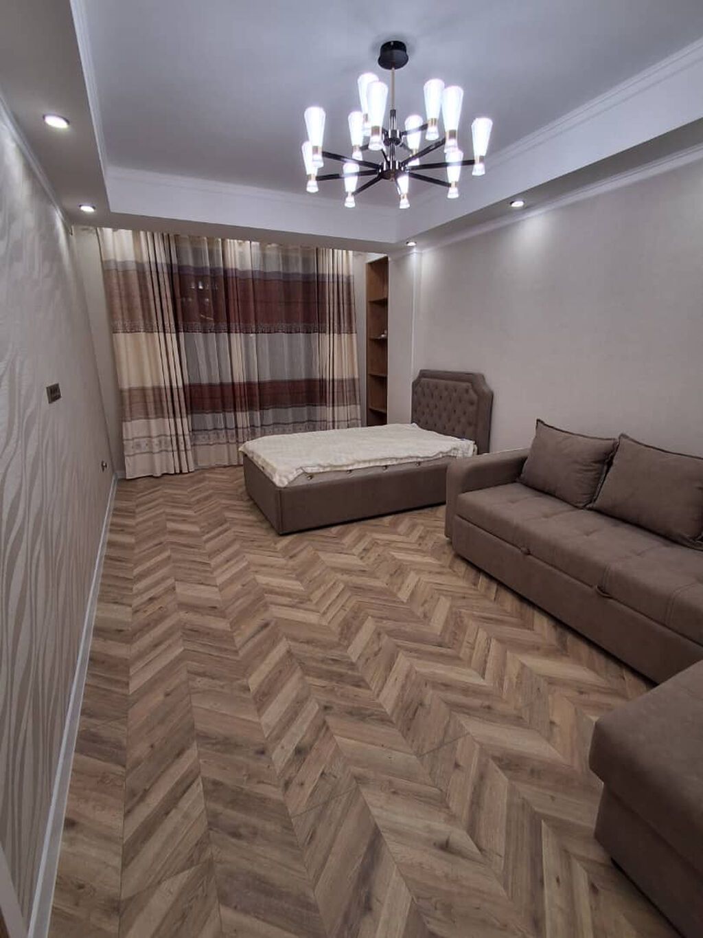 1 комната, 48 м², Ала-Арча ТРЦ 12 этаж, Дизайнерский ремонт: фото 4