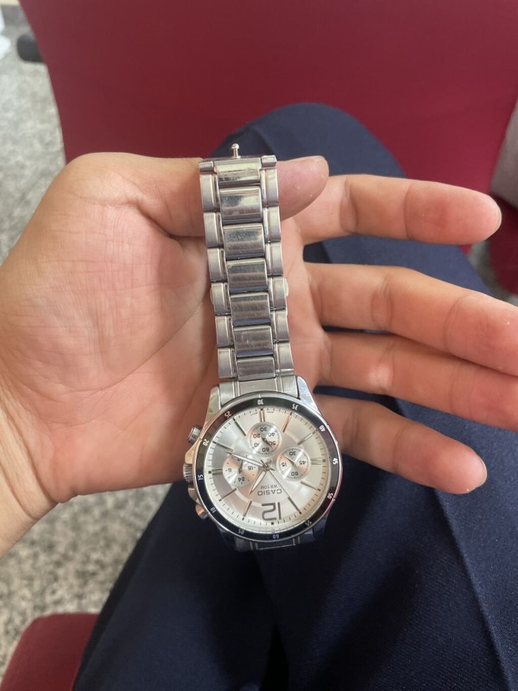 Классические часы часы, Casio, Водонепроницаемые, Мужские, Б/у: фото 2