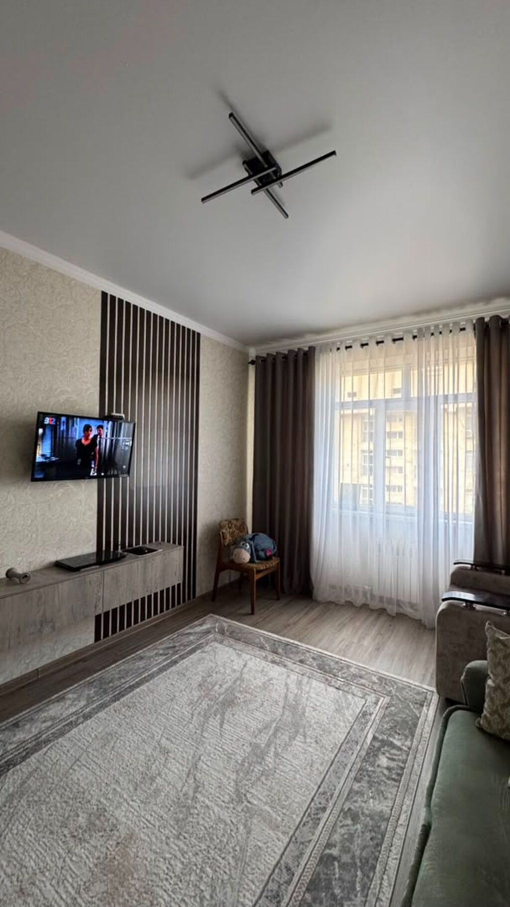 1 комната, 38 м², ул. Чынгыз Айтматова Элитка, 11 этаж, Евроремонт: фото 8