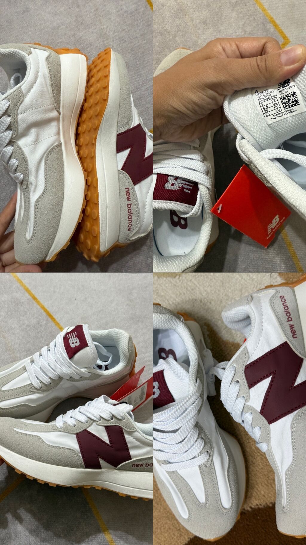 Кроссовки, 35, 35.5, New Balance, Новый, цвет - Белый, Самовывоз, Платная доставка: фото 2