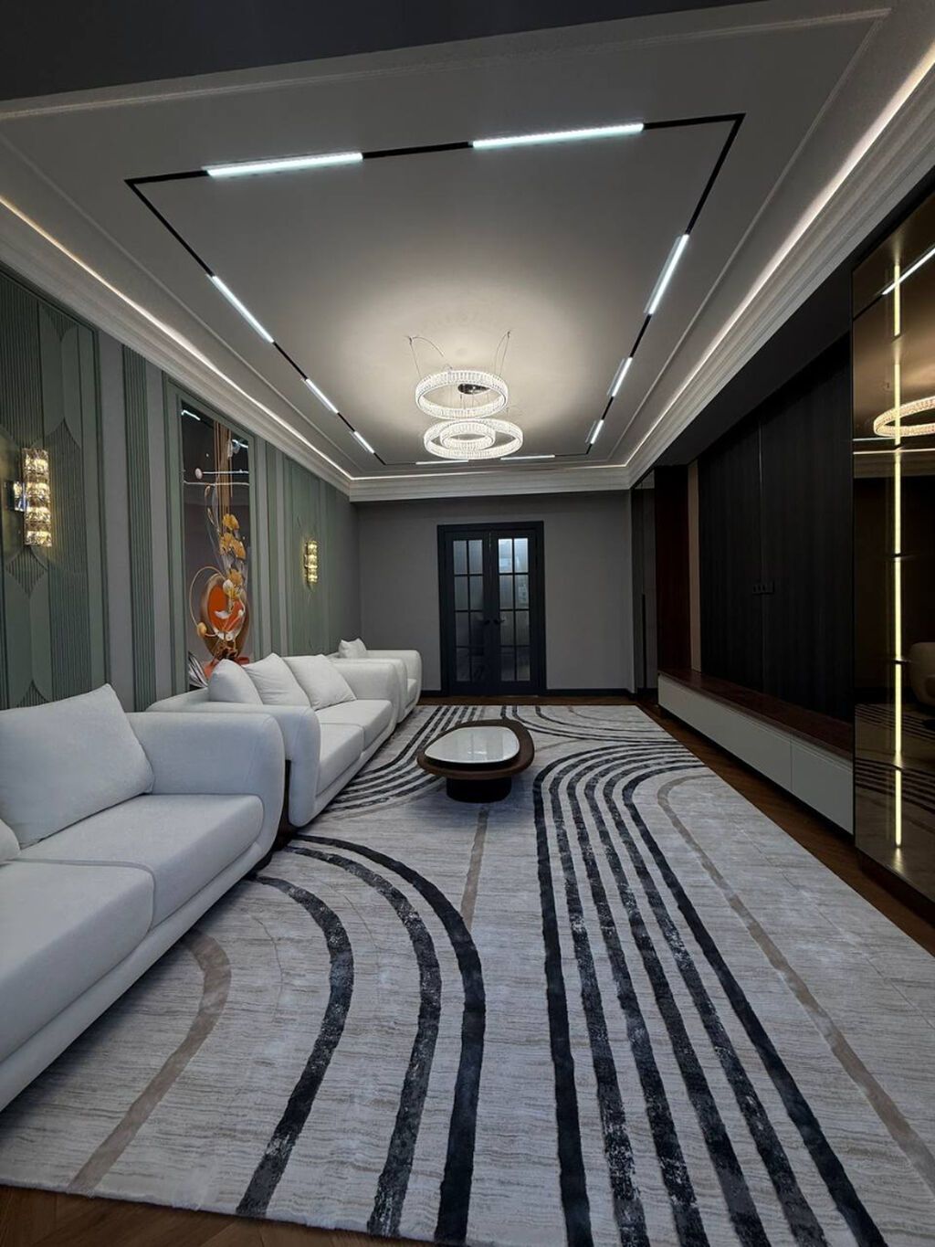 2 комнаты, 80 м², Асанбай мкр Элитка, 14 этаж, Евроремонт: фото 1