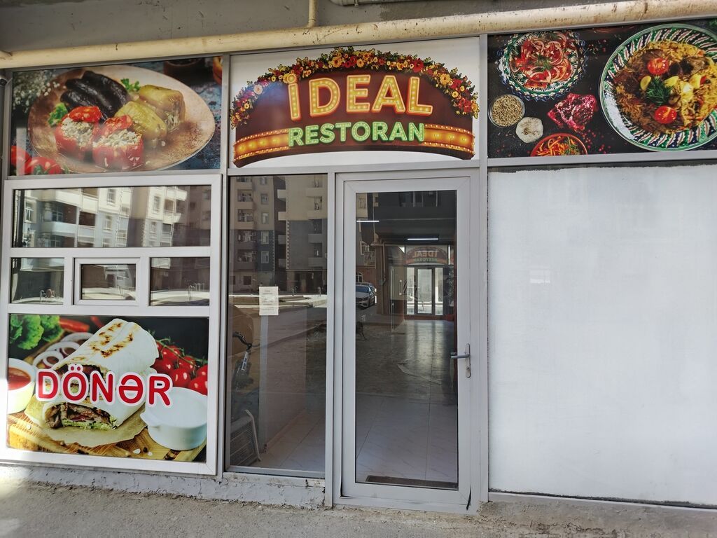 Hazir biznes satilir - Geniş vitrinli giriş və parlaq fasad: “IDEAL