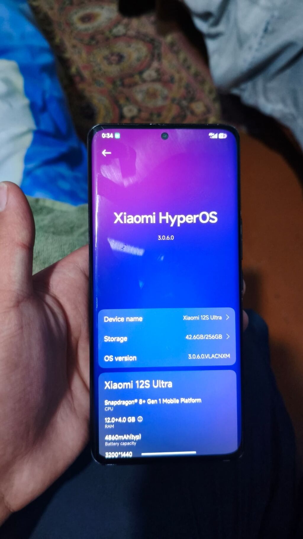 Xiaomi, 12S Ultra, Б/у, 256 ГБ, цвет - Черный: фото 4