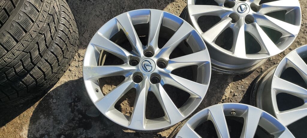 Литые Диски R 18 Lexus, Комплект, отверстий - 5, Б/у: фото 5