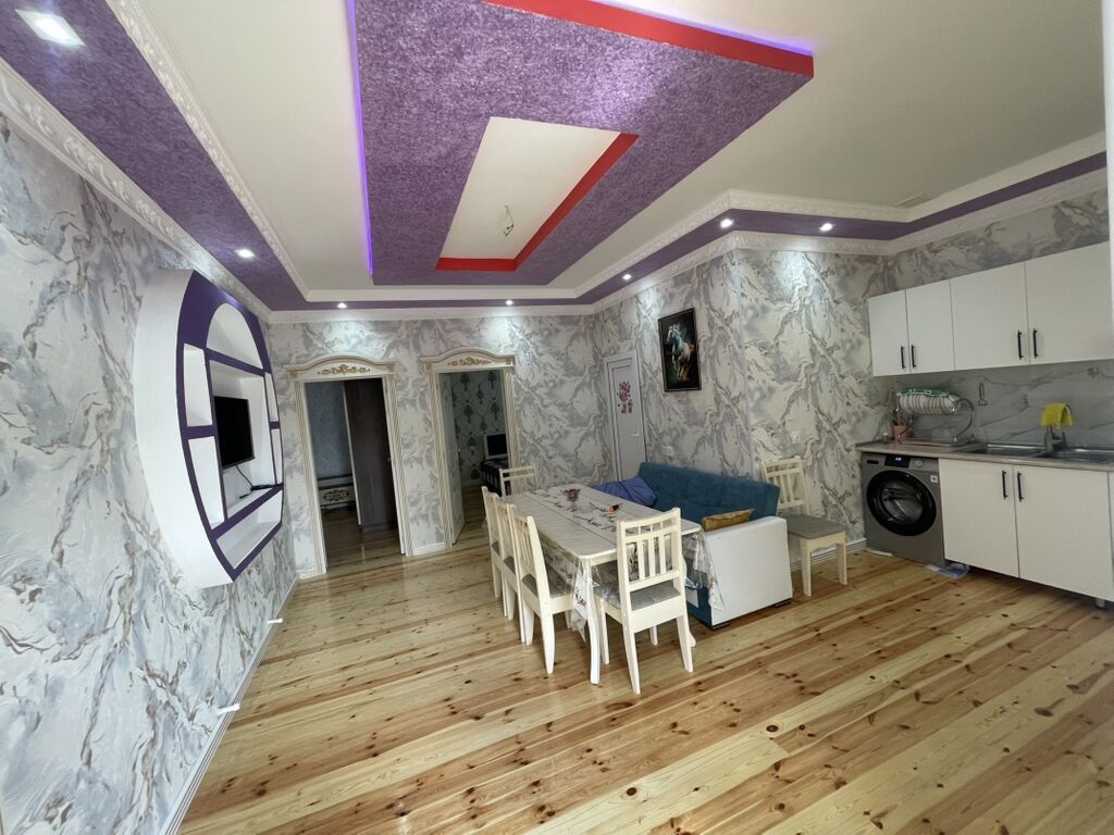4 otaqlı, 100 kv. m, Yeni təmirli