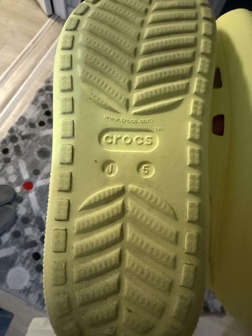 Босоножки, 35, Crocs, Б/у, цвет - Желтый, Самовывоз: фото 2