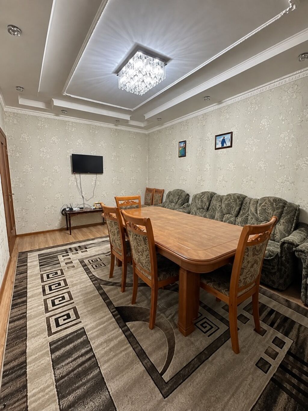 4 комнаты, Улан мкр Только девушкам, от 1 года, С мебелью полностью: фото 2