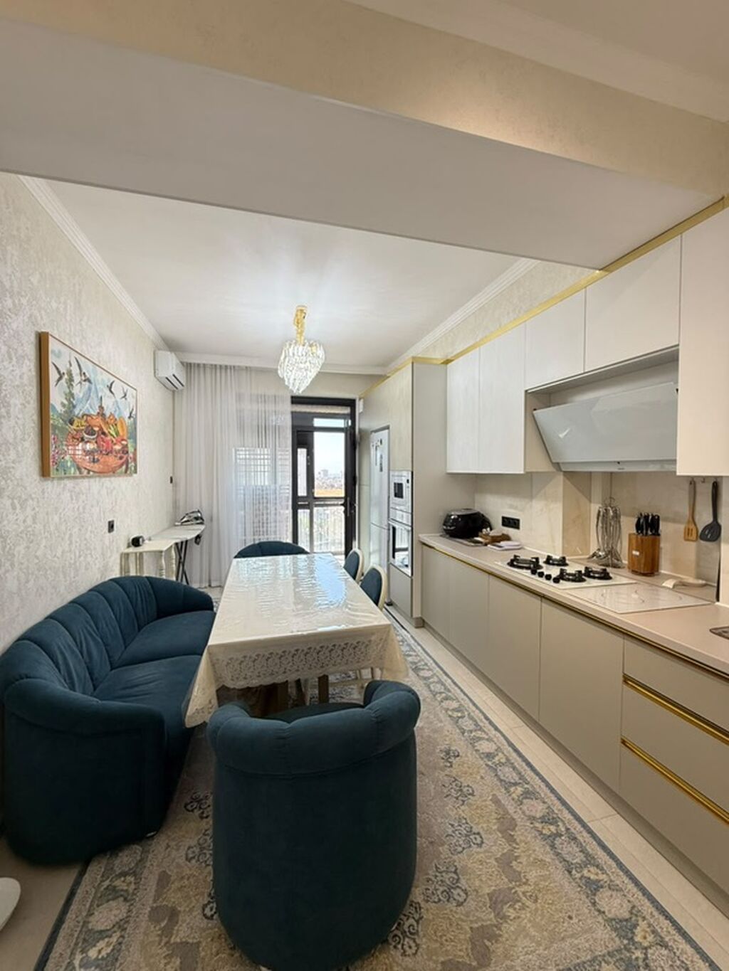 3 комнаты, 105 м², Ала-Арча ТРЦ Элитка, 9 этаж, Дизайнерский ремонт: фото 3