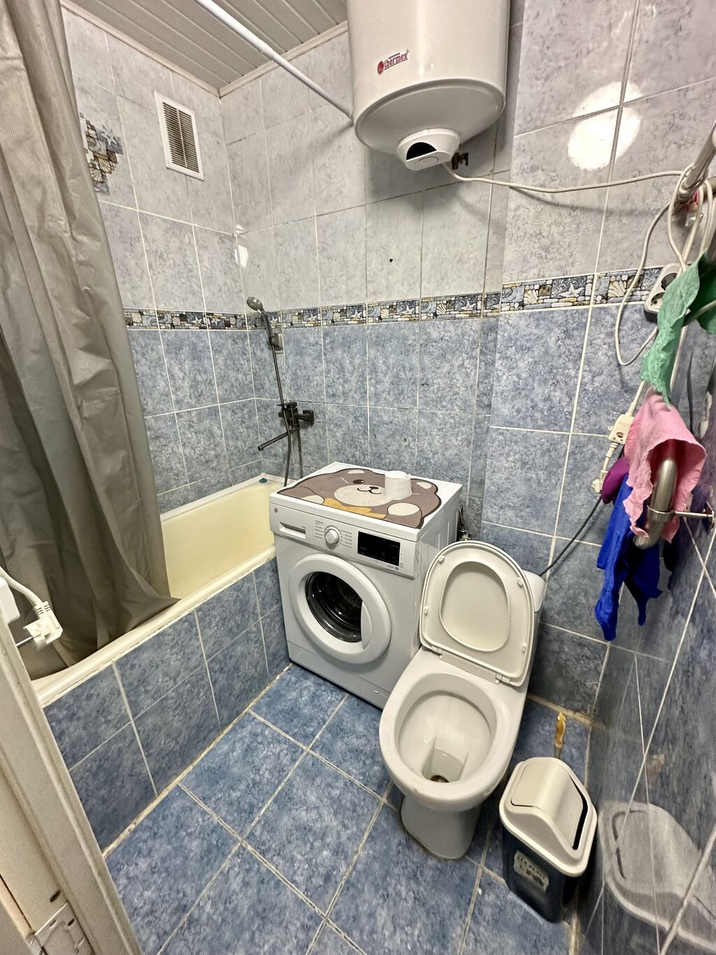 2 комнаты, 8 мкр Собственник, Семейным, от 6 месяцев, С мебелью полностью: фото 6