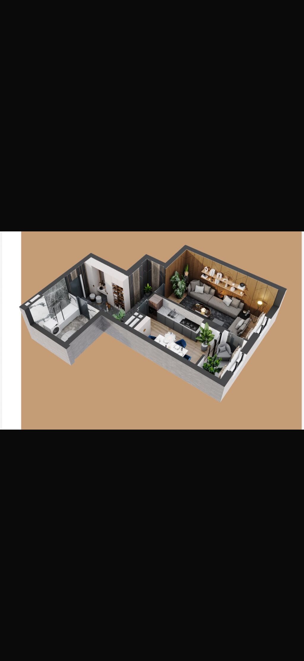 1 комната, 51 м², Элитка, 13 этаж, ПСО (под самоотделку): фото 7
