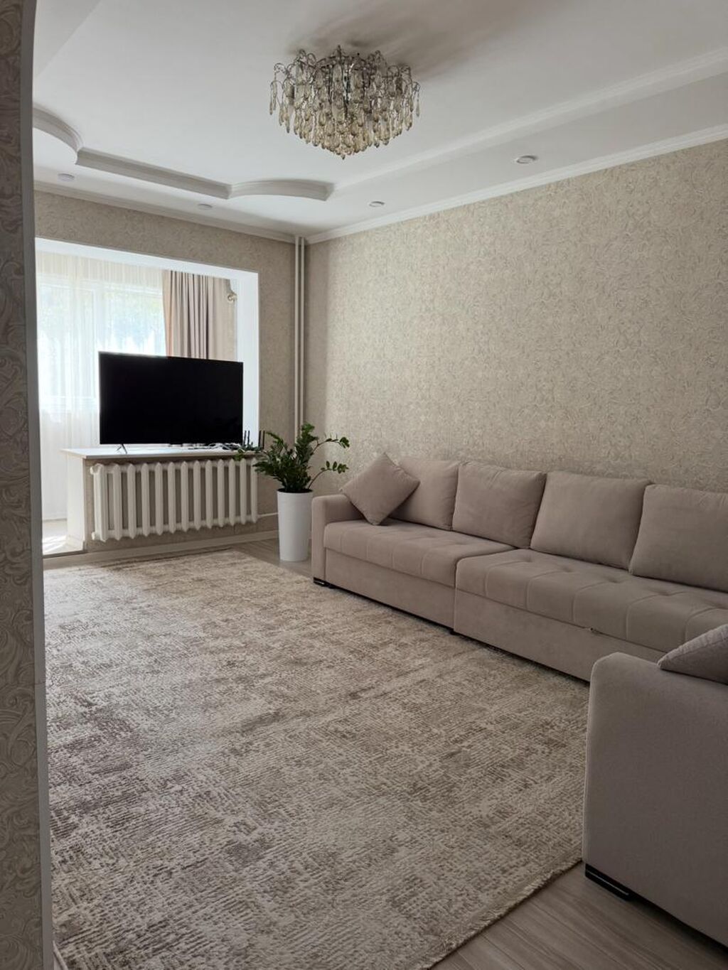 4 комнаты, 79 м², Тунгуч мкр 106 серия улучшенная, 3 этаж, Евроремонт: фото 2