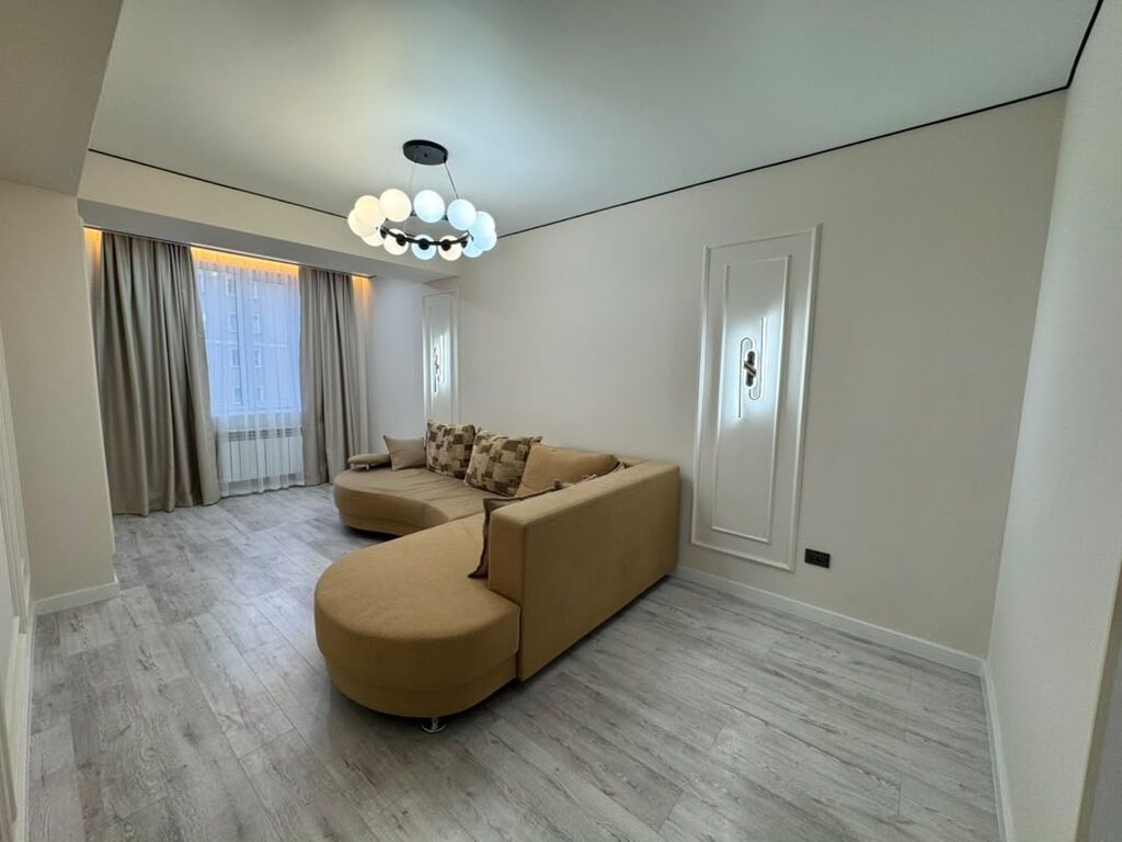 2 комнаты, 60 м², Пишпек Элитка, 4 этаж, Евроремонт: фото 3