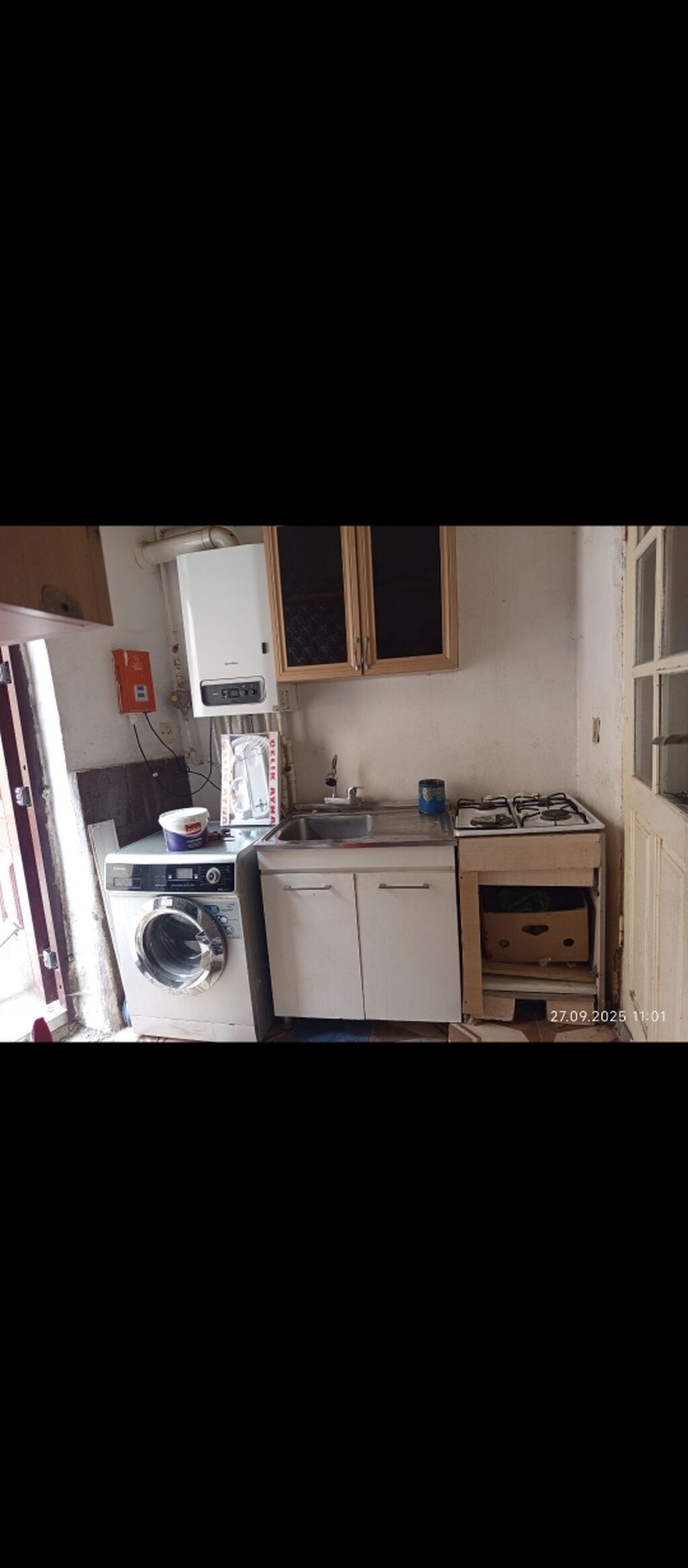 Kirayə üçün 2 otaqlı ev (müxtəlif mebellərlə) - Plan: 1 yataq otağı +