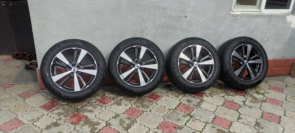 Литые Диски R 18 Subaru, Комплект, отверстий - 5, Б/у: фото 2