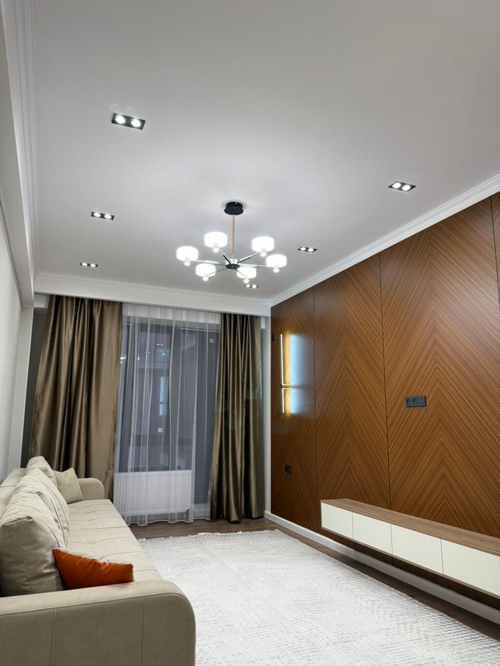 2 комнаты, 68 м², Асанбай мкр Элитка, 12 этаж, Дизайнерский ремонт: фото 6