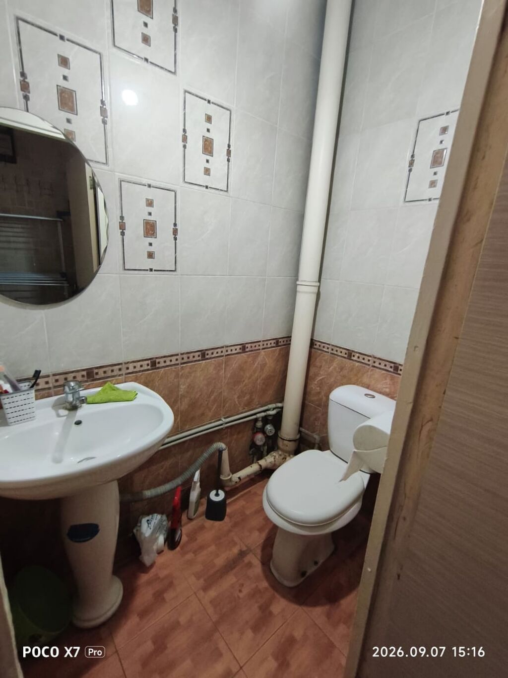 2 комнаты, 50 м², Центральная мечеть 105 серия, 5 этаж, Старый ремонт: фото 5