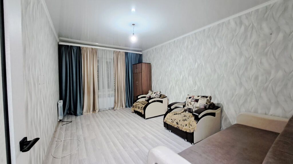 2 комнаты, 53 м², Аламедин-1 мкр 105 серия, 1 этаж, Евроремонт: фото 2