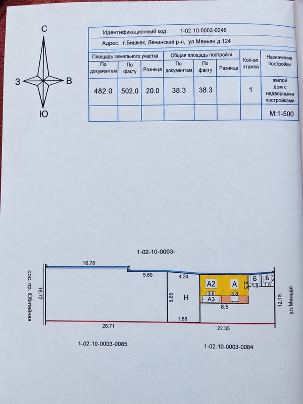 2 комнаты, 38 м², 5 соток, Бишкек