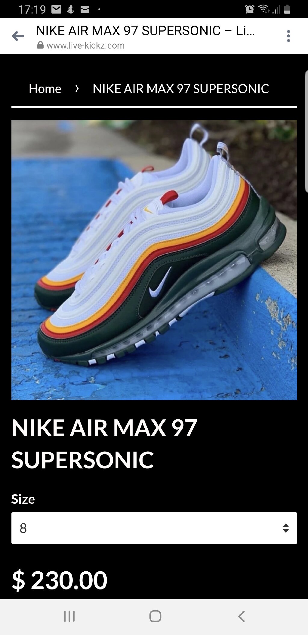 supersonic air max 97