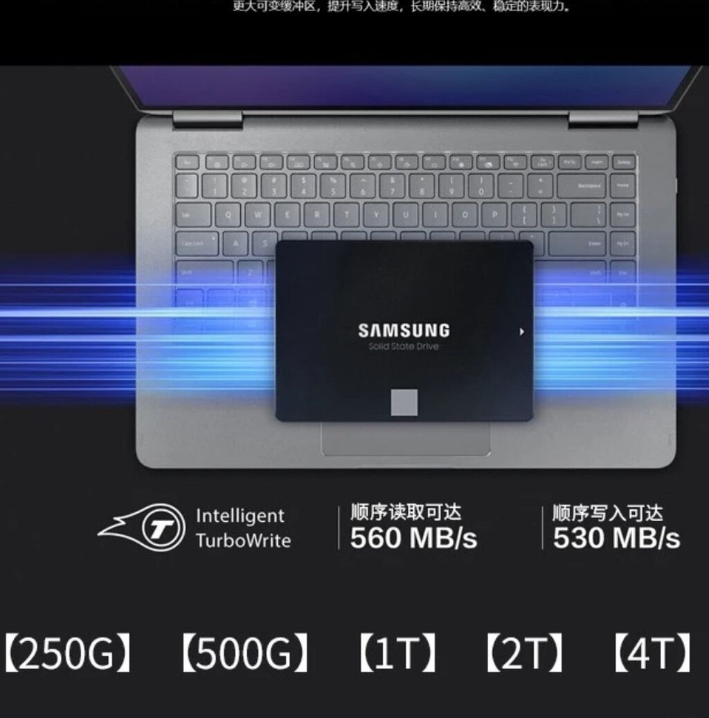 Накопитель для ПК, Новый, Samsung, SSD, 256 ГБ, 2.5", Для ПК: фото 4