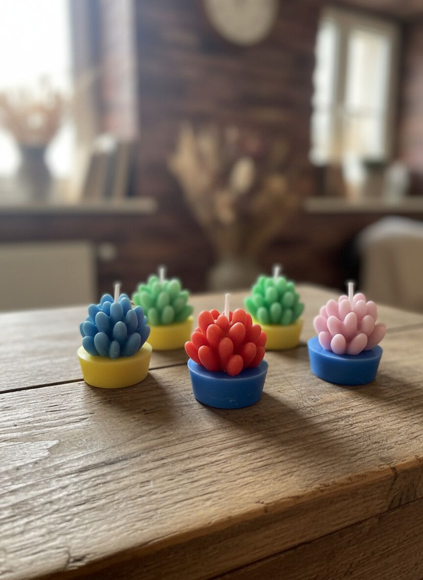Sveće i svećnjaci: Dekorativne mini sveće u obliku sukulenta - Ručno livenе u na lalafo.rs Sveće i svećnjaci: Dekorativne mini sveće u obliku sukulenta - Ručno livenе u