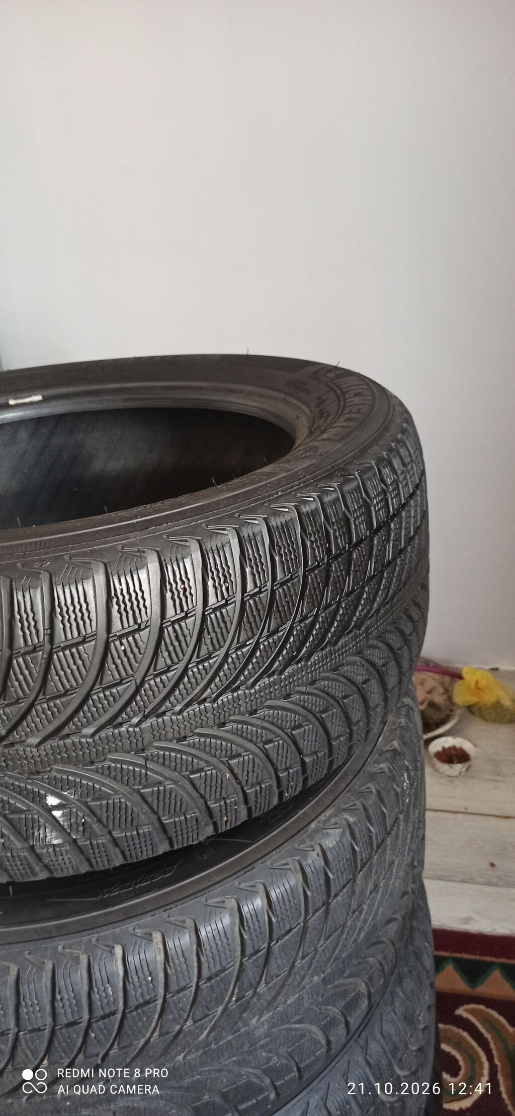 Шины 265 / 50 / R 19, Зима, Б/у, Комплект, Внедорожные (АТ/МТ), Michelin: фото 2